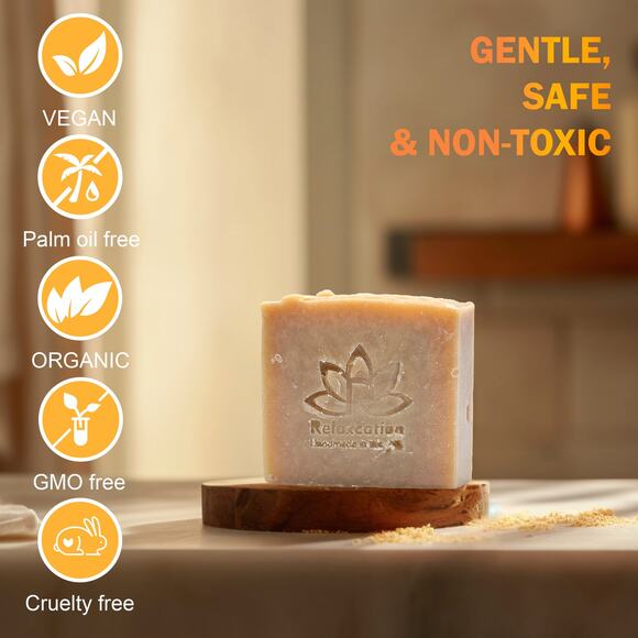 Goat Milk Natural Soap Bar - Calming and Hypoallergenic - Picture 5 of 6